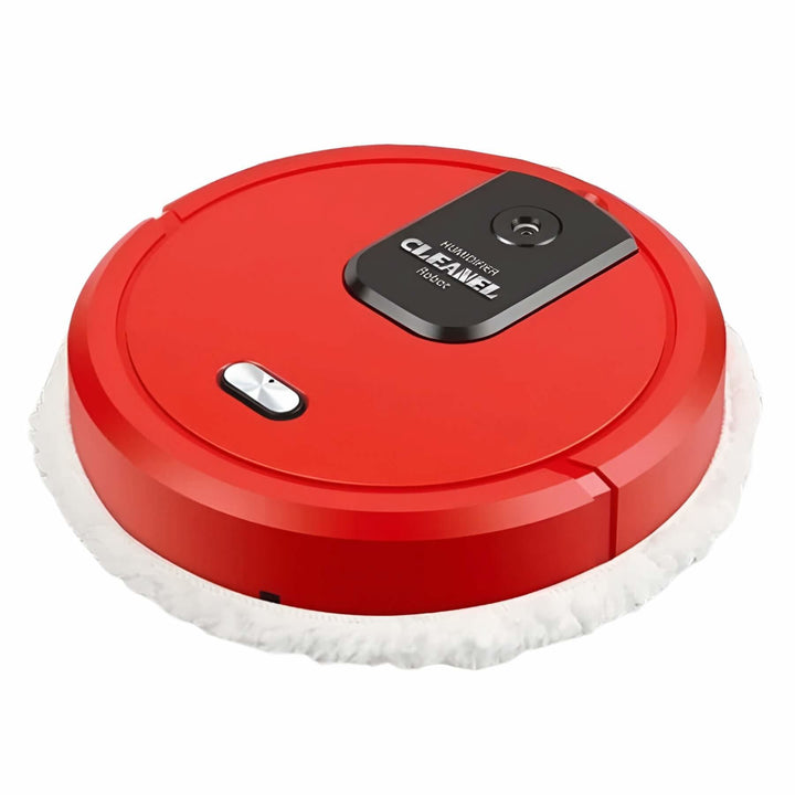 Quiet smart robotic floor mop, perfect for hardwood and carpet cleaning, automatic.