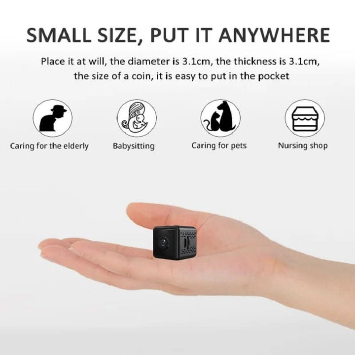 Connect via WiFi: This 1080P Mini Security Camera offers wireless app control for smart homes.