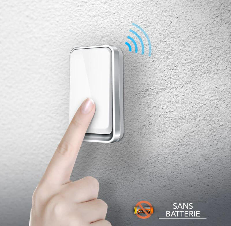 Weatherproof smart doorbell, no batteries needed, for reliable home security and visitor alerts.