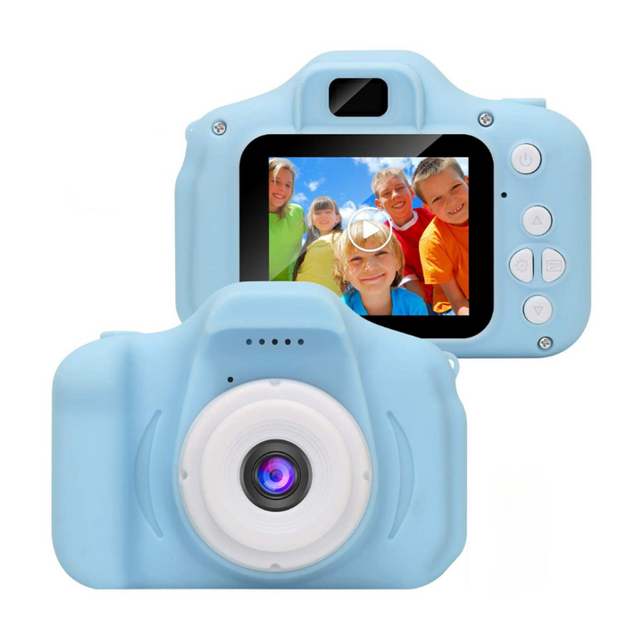 Fun SnapKid toy digital camera for kids. Dual lens takes photos & videos. Perfect gift idea for young boys and girls.