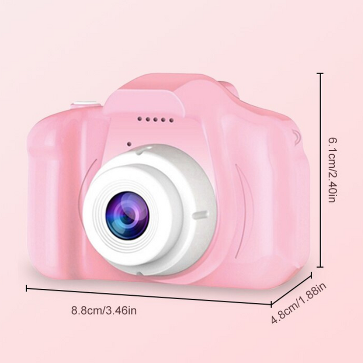 SnapKid digital children's camera with dual lens. Kids can take photos & videos easily. A great gift for young creators.