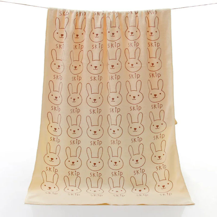 Cute animal theme soft blanket for children, providing warmth and comfort for little ones.