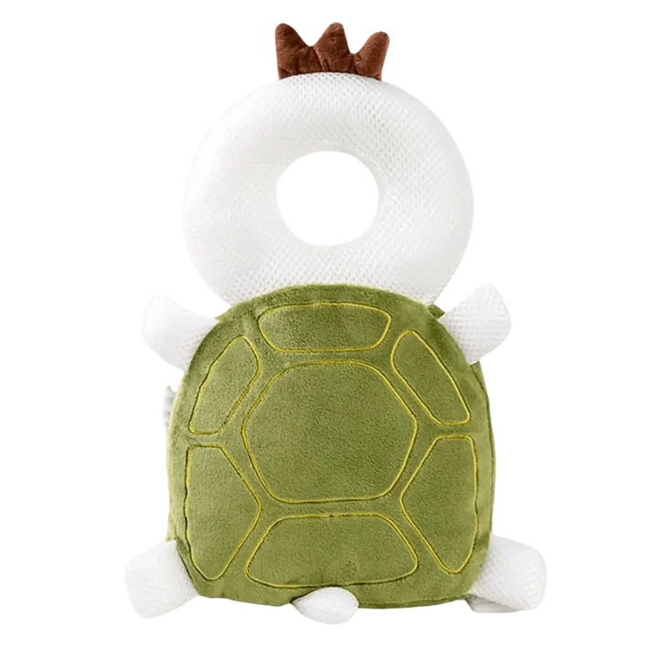 Plush, soft baby head cushion protects infants during crawling & early walking stages, a thoughtful baby gift.