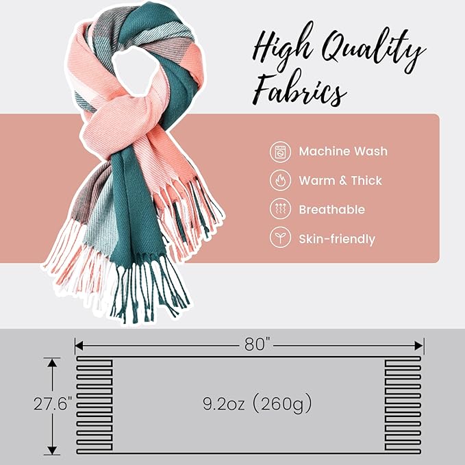 Cozy cashmere women's scarf for outdoor adventures, a stylish and soft winter essential.