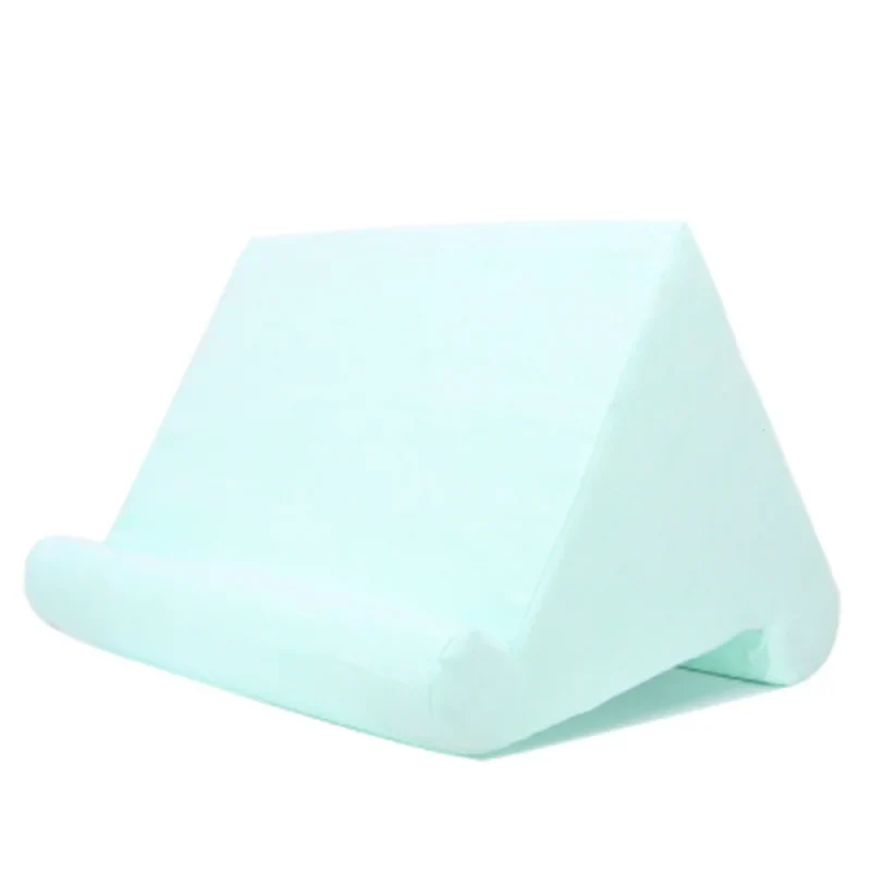 Ergonomic phone & tablet stand pillow, soft cushion for comfortable viewing.