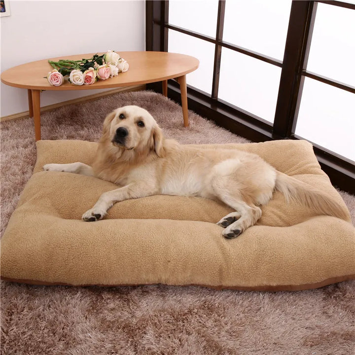 Soft fleece dog bed cushion, washable, for ultimate pet comfort in small dog crates.