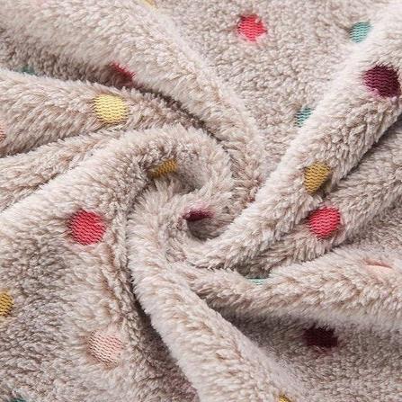 Washable coral velvet pet blanket, a soft and cozy dog blanket accessory
