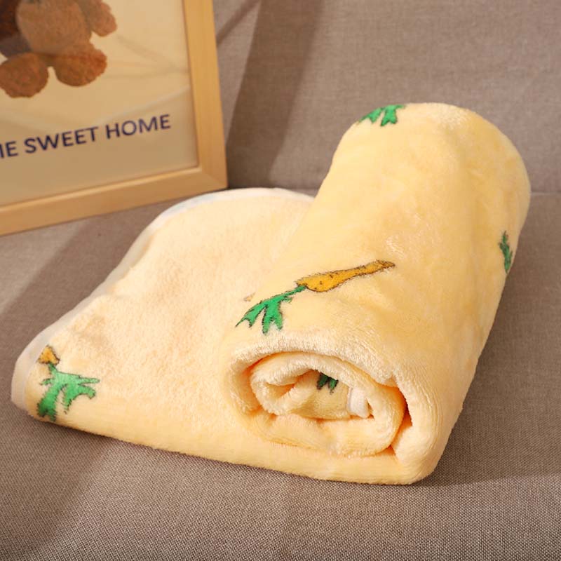 Durable pet blanket, patterned, for cats and dogs, soft fleece material, pet supplies