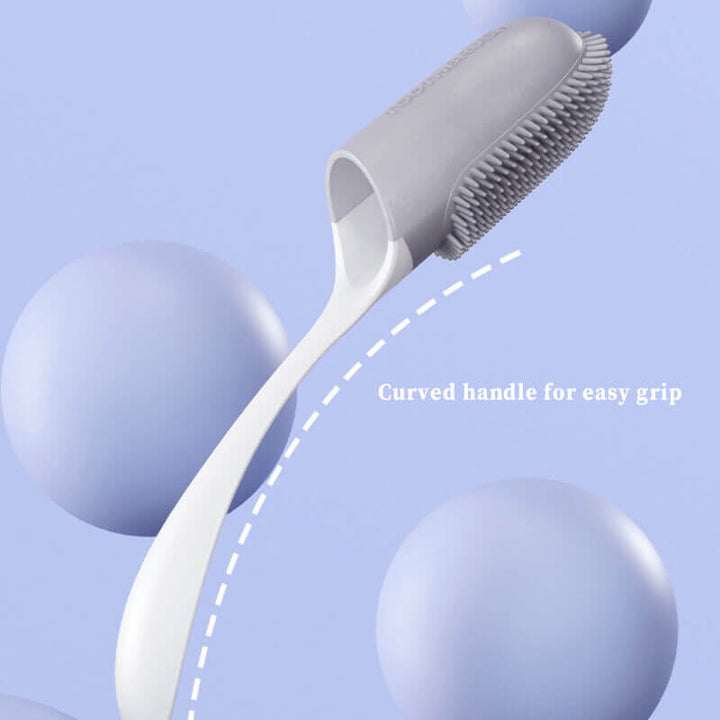 Dual-sided pet finger toothbrush for comprehensive dog and cat dental care and oral hygiene.