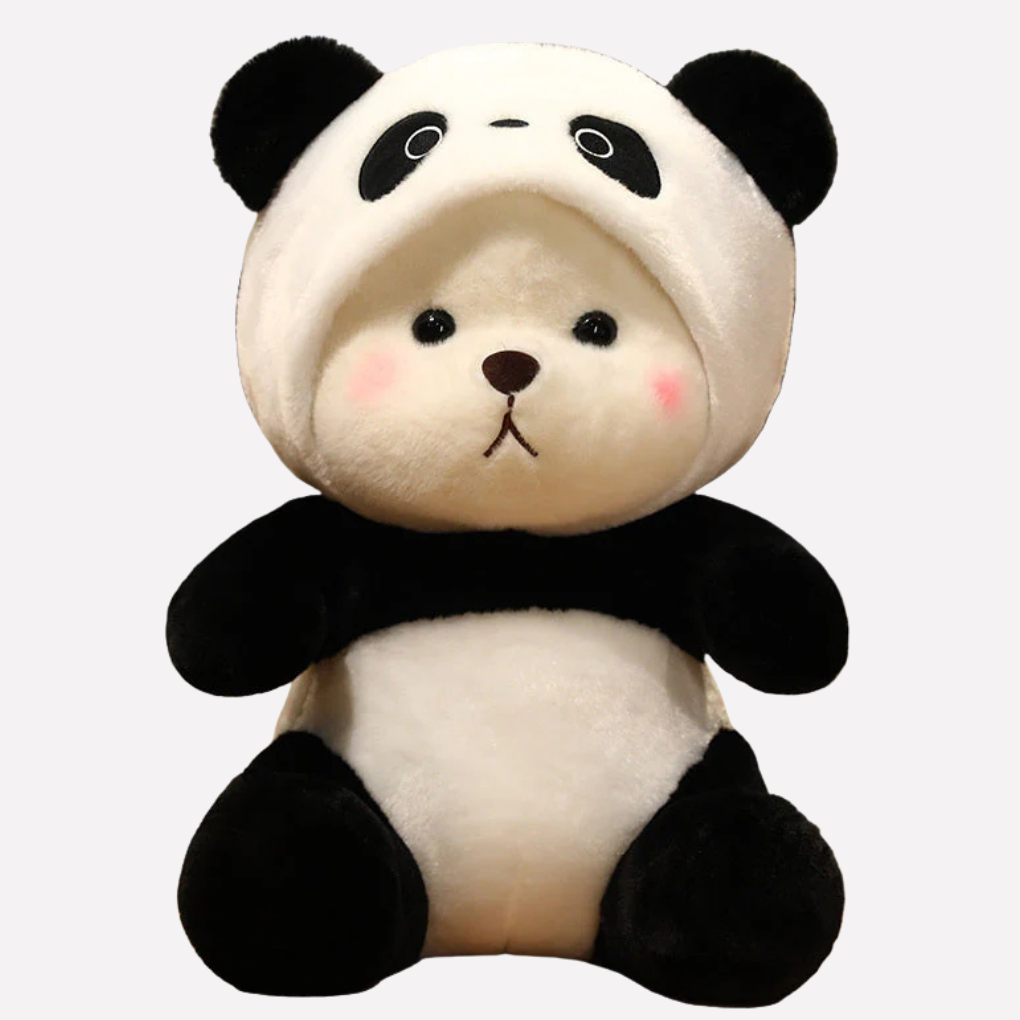 Adorable kids' plush bear, a super soft stuffed animal toy, ideal comfort & baby gift.