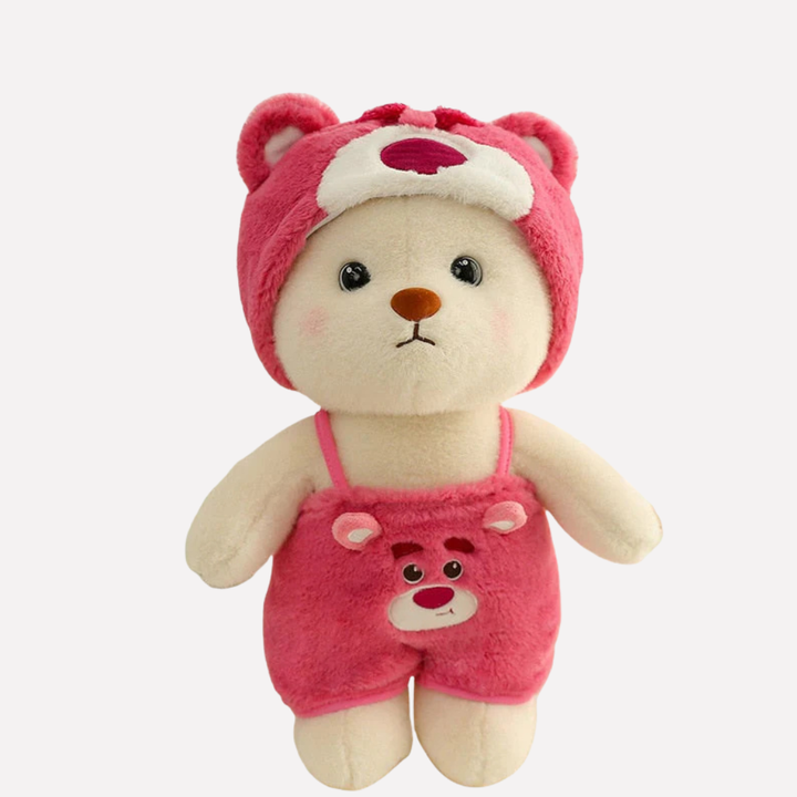 Charming plush bear, a cozy stuffed animal for children's comfort, nursery decor, & play.