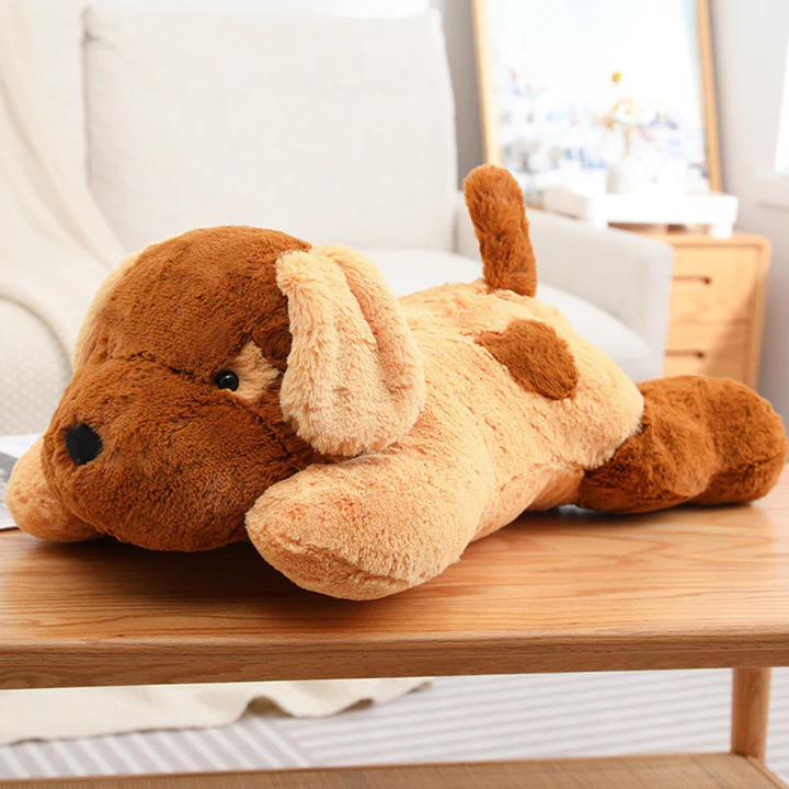 Comfort toy: plush puppy dog toy for gentle indoor play, perfect for young dogs