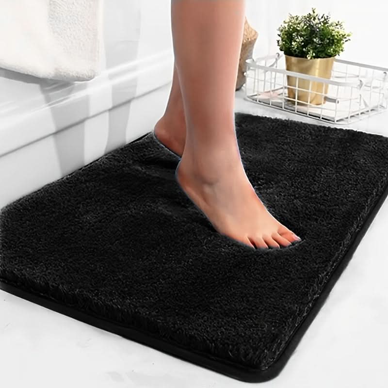Highly absorbent quick-dry bath mat. Soft & thick non-slip anti-skid floor mat for safe, comfortable bathroom use.
