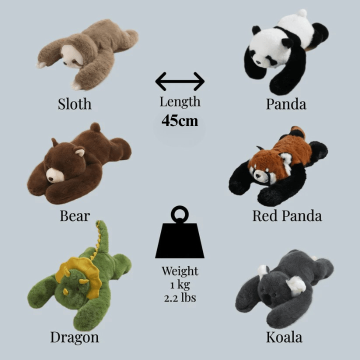 Therapeutic SOFTHUGGO hugging plush, promotes relaxation & helps ease anxiety.