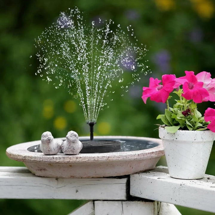 Outdoor solar water pump for garden pond, energy-efficient and easy to install