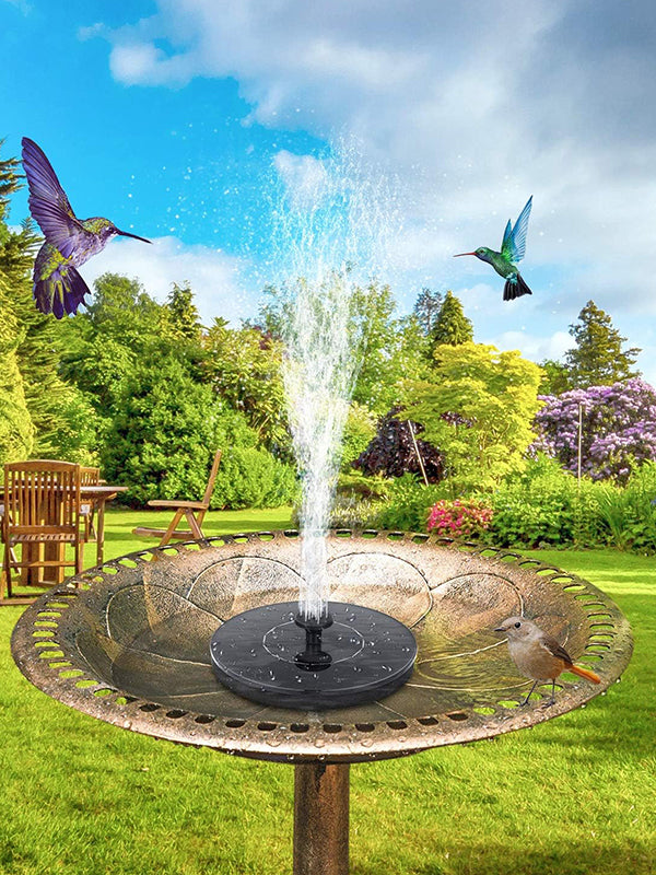 Bird bath solar fountain pump, adds a decorative and aquatic touch to your garden