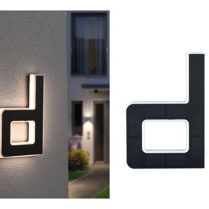 Outdoor solar illuminated address, enhancing curb appeal and making your home easy to find.