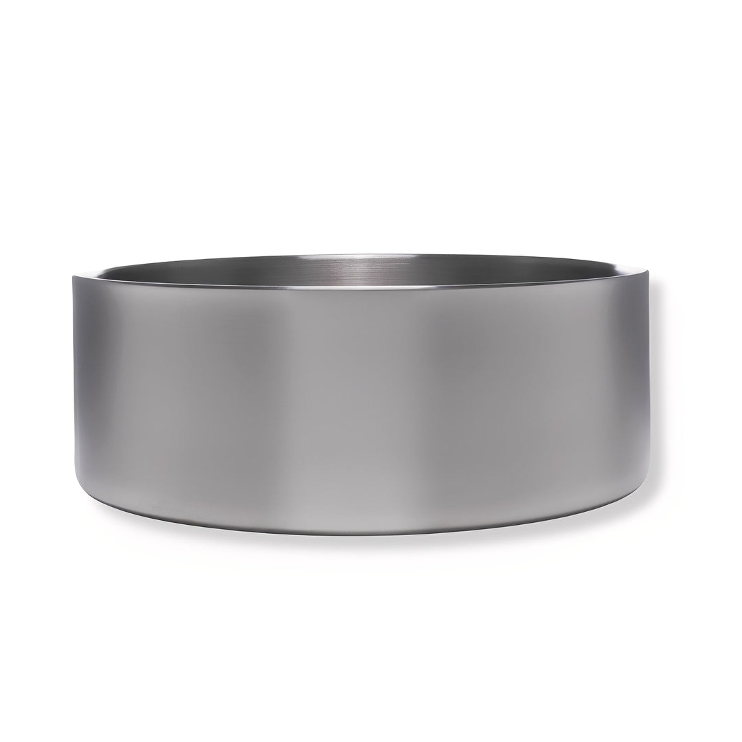 Compact stainless steel non-slip dog bowl, perfect for small to medium pets