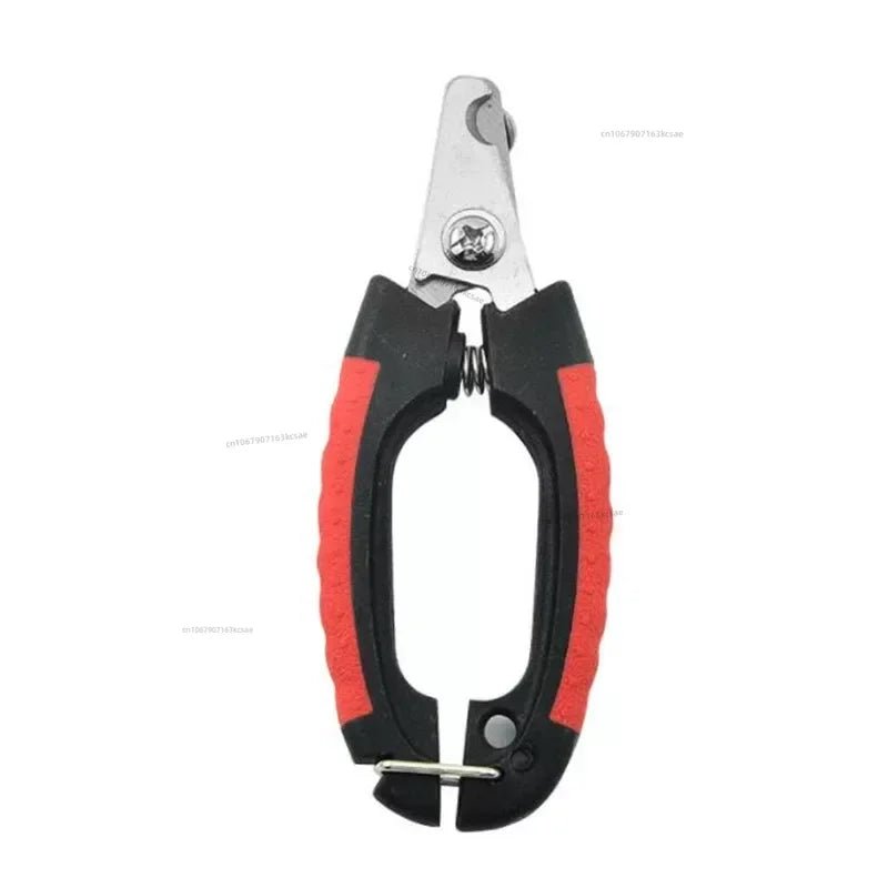 Durable pet grooming clippers; stainless steel design for effective dog and cat nail care.