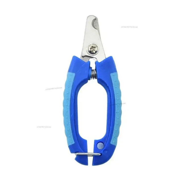 Pet nail care essential: stainless steel dog and cat clippers for precise grooming.