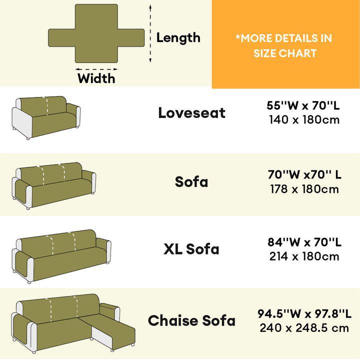 Detail of the anti-slip backing on a striped furniture protector for pets, ensuring it stays in place.