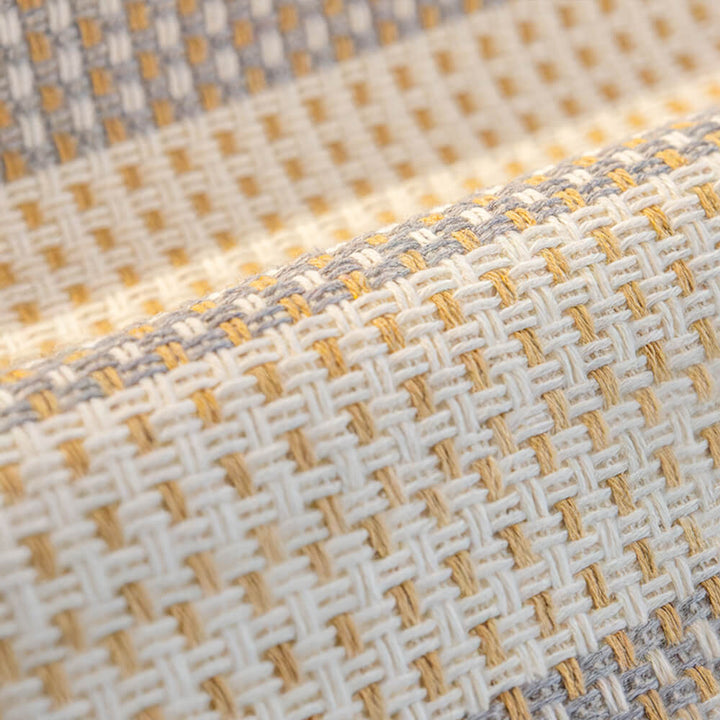 Striped cotton linen couch cover, designed for pet owners, anti-scratch and machine washable.
