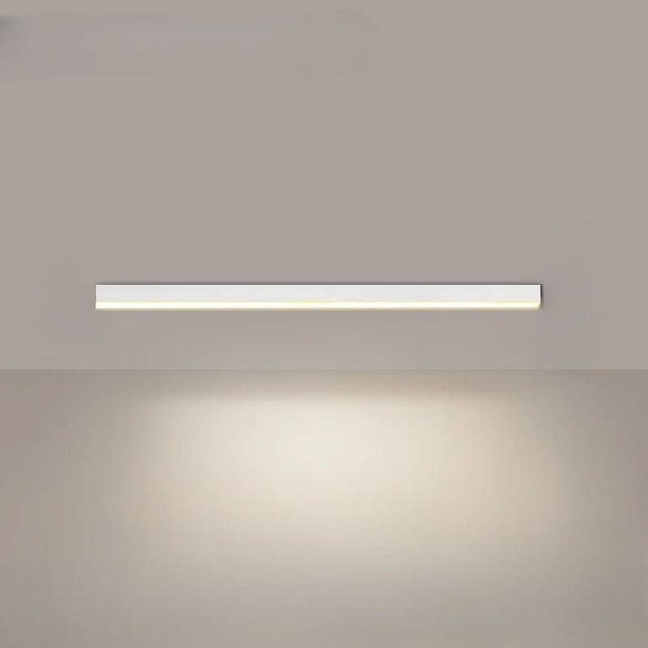 Low profile Scandinavian LED flush mount ceiling light. Modern minimalist design for home decor lighting.