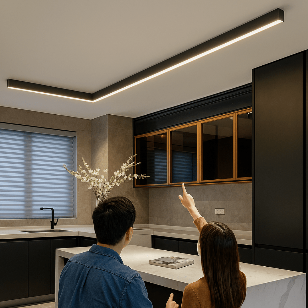 STYLELIGHT modern LED flush mount ceiling light. Scandinavian design for elegant interior lighting.