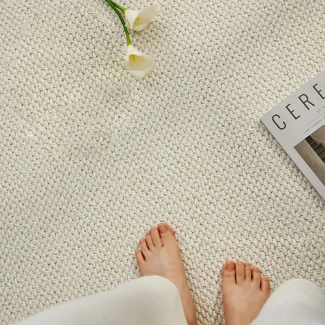 Modern geometric doormat for entryways, adds stylish home decor while providing superior moisture absorption.