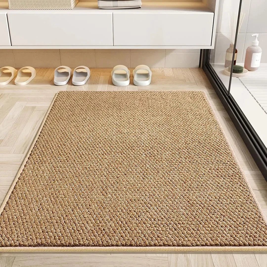 Versatile geometric doormat, ideal as an indoor or outdoor entryway mat for effective dirt protection.