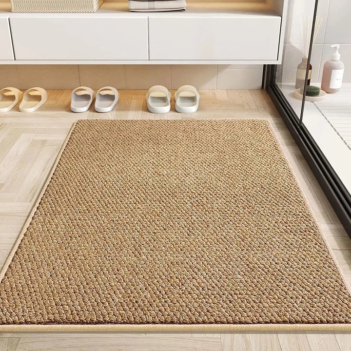 Versatile geometric doormat, ideal as an indoor or outdoor entryway mat for effective dirt protection.