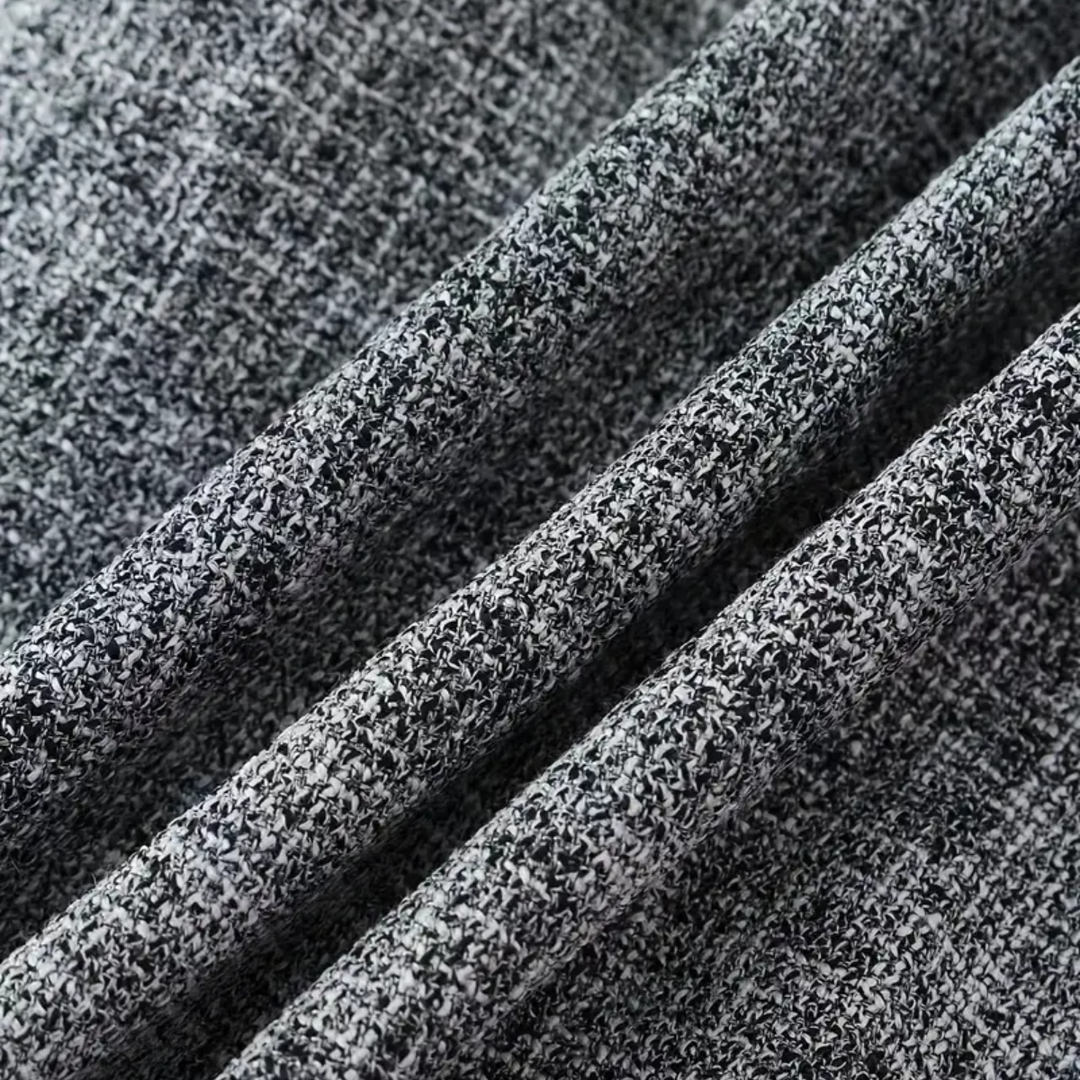 Modern men's single-breasted blazer with stand collar, tailored fit, ideal for business or formal events.
