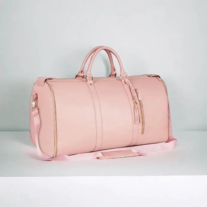 Vibrant patchwork travel bag for men & women. Spacious weekender duffel, ideal for stylish overnight trips.