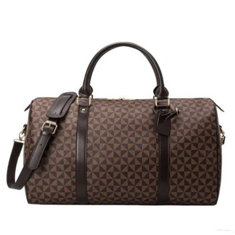 Stylish unisex premium travel duffle bag, versatile carry-on luggage for weekend getaways and adventures.
