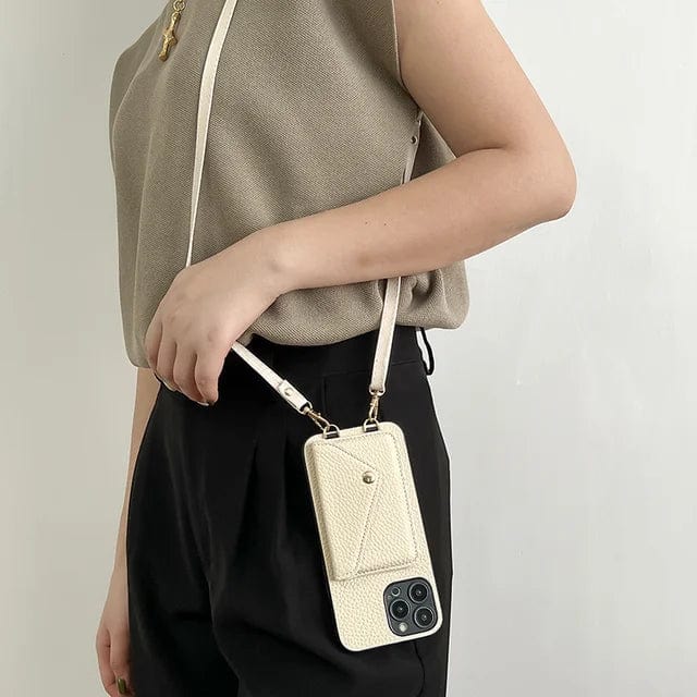 Travel-friendly women's crossbody phone case, card holder, & lanyard for secure, organized essentials.