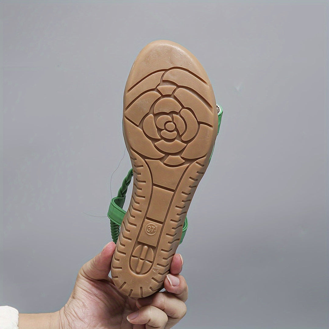 Modern women's wedge sandals, a stylish and comfortable option for any summer occasion.