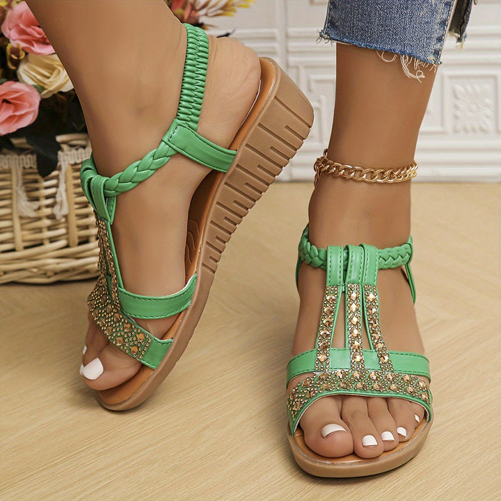 Versatile women's wedge sandals, great for both casual and dressy summer outfits.