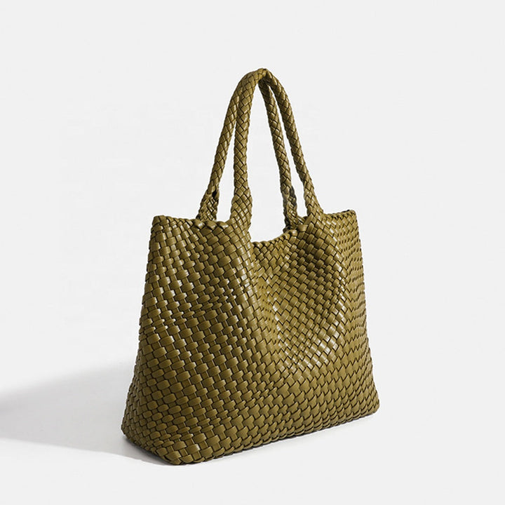 Everyday women's large woven tote, a practical and stylish shoulder bag for essentials.
