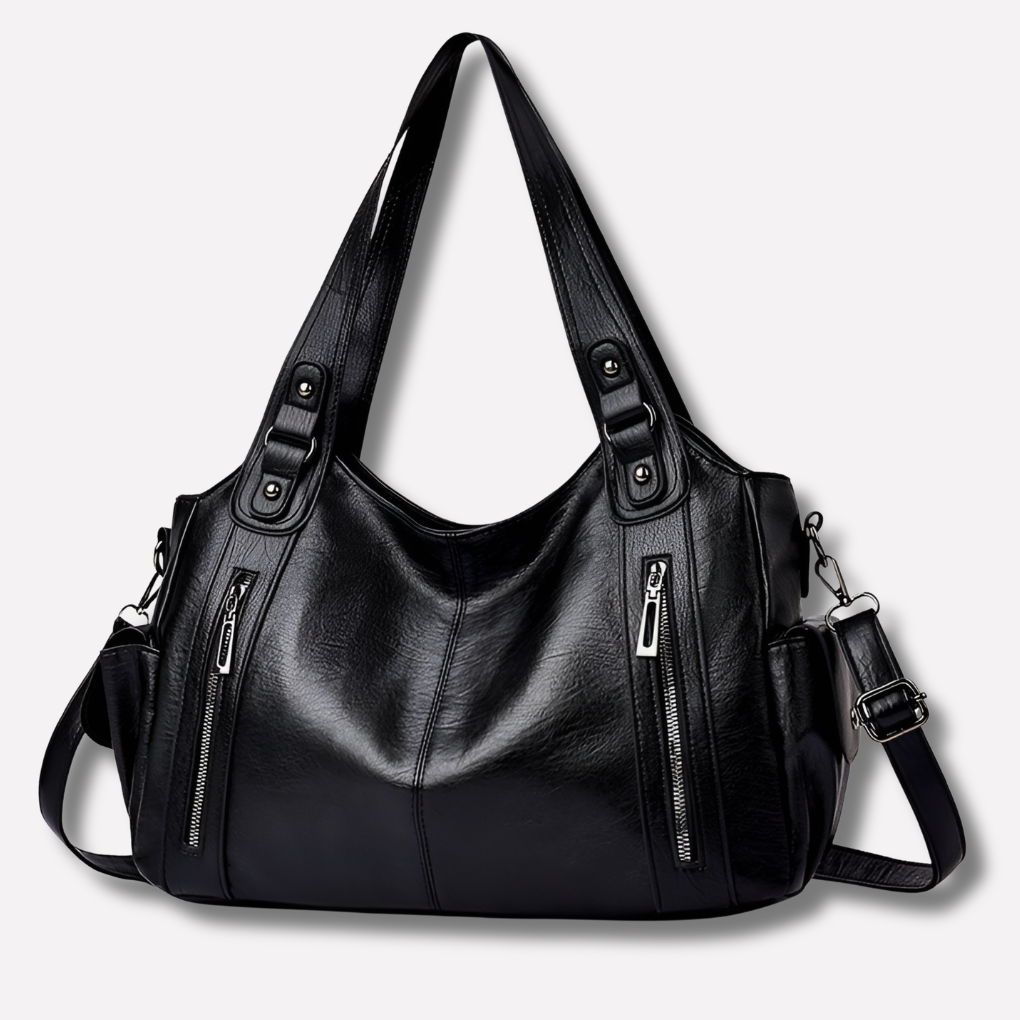 Versatile multi-compartment women's shoulder bag. Keep essentials organized in this stylish and practical handbag.