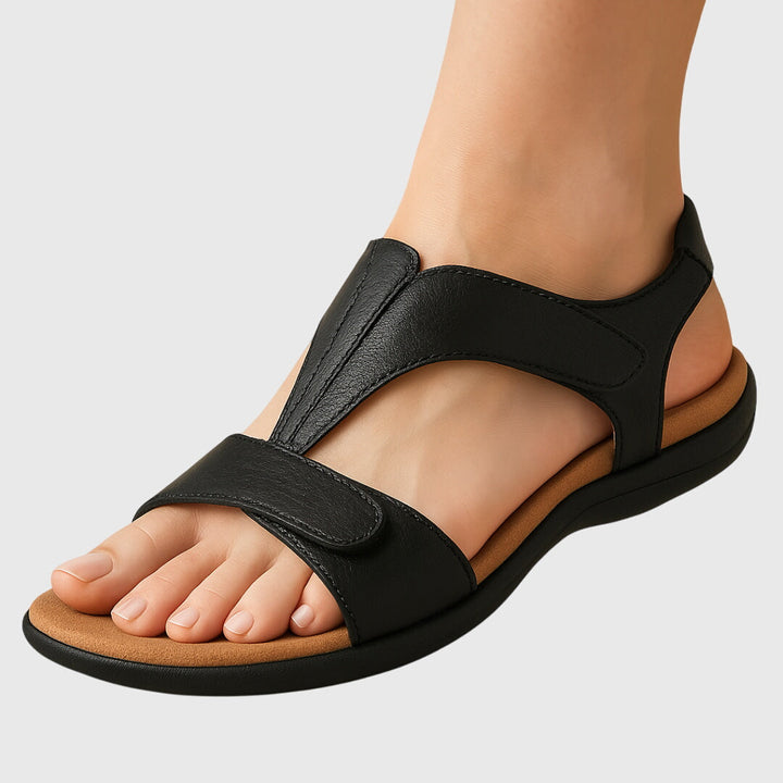 Elegant women's summer sandals with a soft footbed & ergonomic design for ultimate orthopedic comfort.