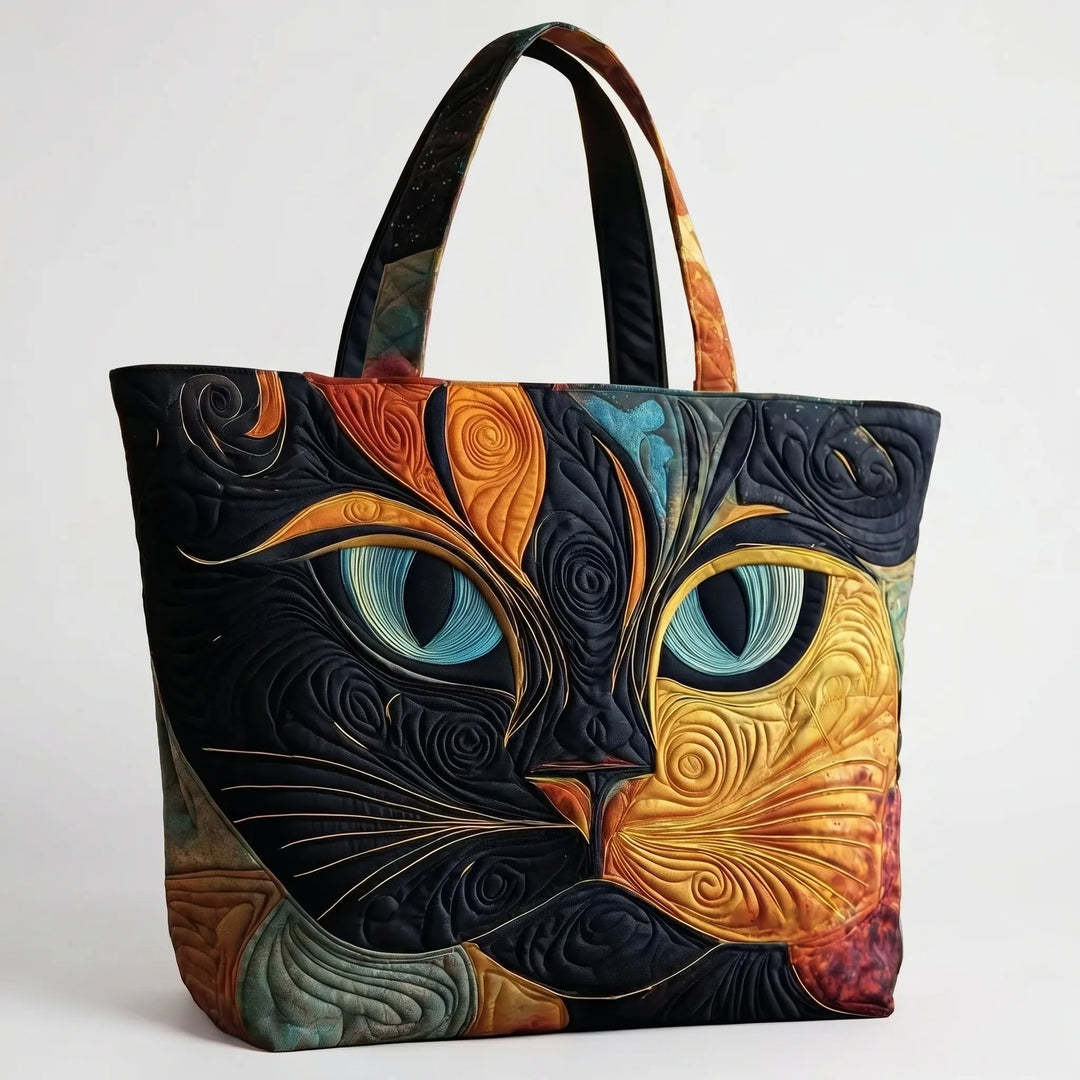 Modern women's printed tote bag with a bold pattern, perfect as a casual everyday shoulder bag.
