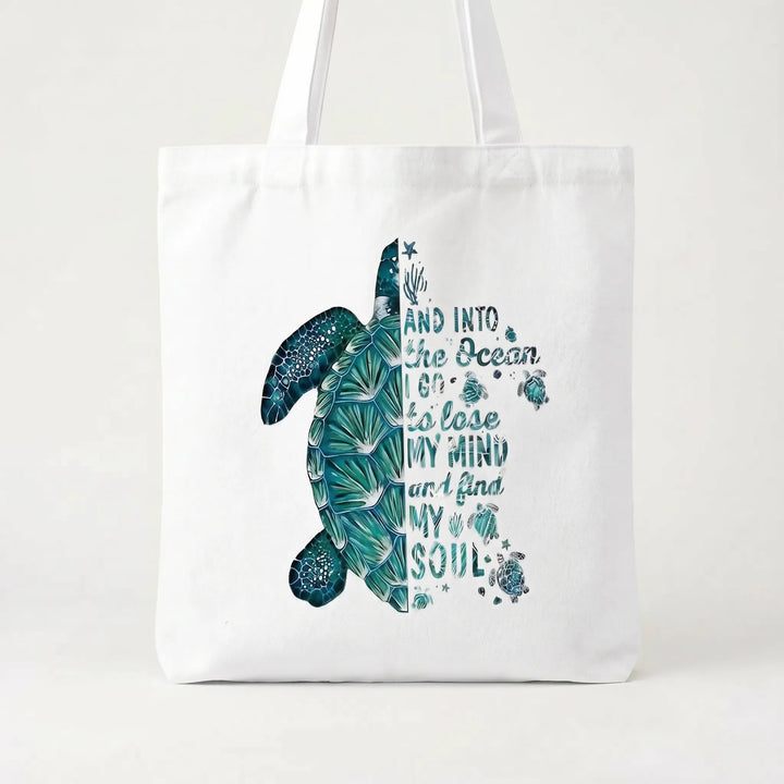 Women's stylish turquoise floral print shoulder tote bag for casual wear, shopping, or beach days. Foldable & reusable.