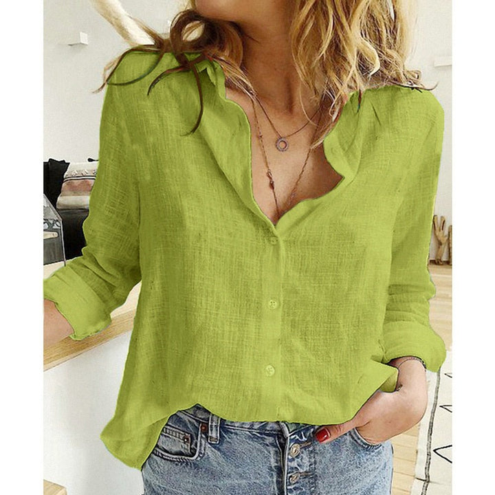 Modern women's fashion blouse, a versatile ladies' top offering contemporary style for various looks.