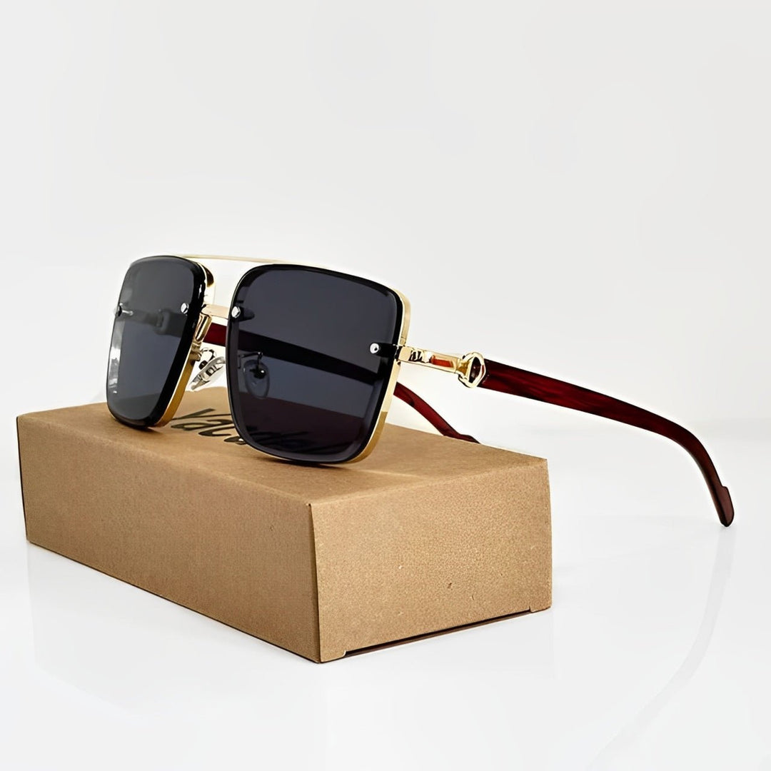 High-quality unisex aviator sunglasses with UV400 gradient lenses, essential retro outdoor eyewear.