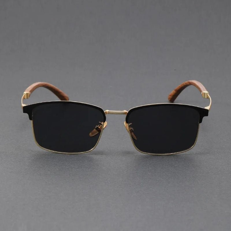 Enjoy clear vision with unisex polarized UV400 browline sunglasses. Classic retro half-frame design, eye protection.