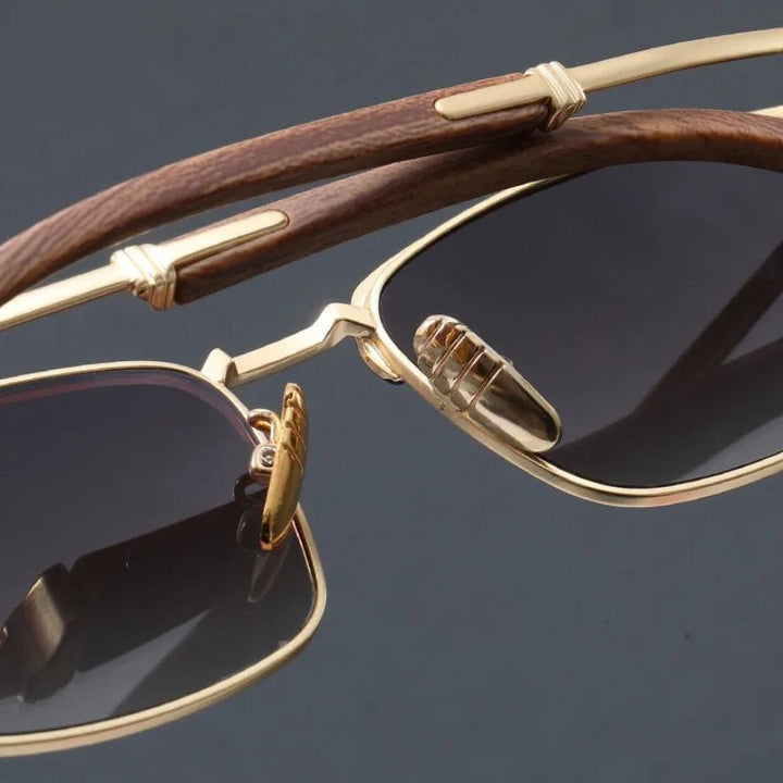 Unisex browline sunglasses, polarized UV400 for eye protection. Classic retro half-frame design, lightweight & stylish.