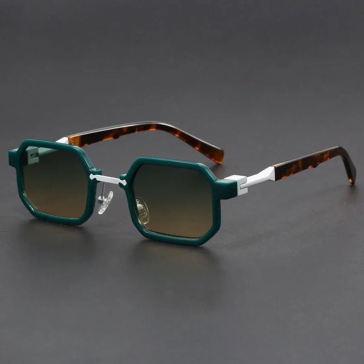 Matte acetate octagon sunglasses, unisex eyewear offering essential UV protection.