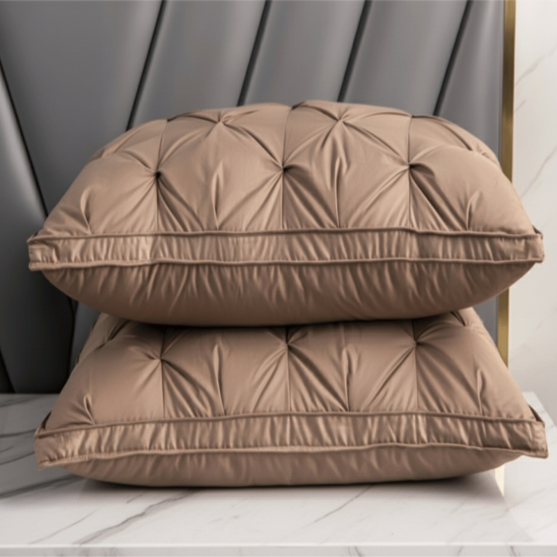 Premium SWANDOWN bedding pillow with cotton, feather & polyester blend. Ultimate sleep support & restful comfort.