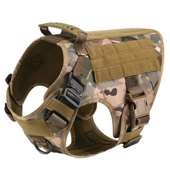 Pet supplies: Tactical dog harness, leash, and collar made from high-quality nylon material