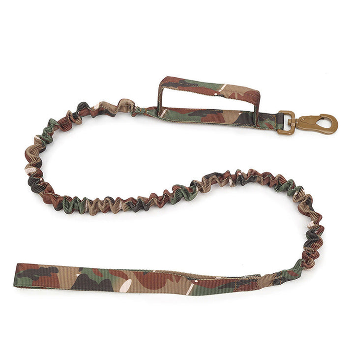 Padded handle on heavy-duty tactical dog leash, ensuring a firm grip during intense training sessions.
